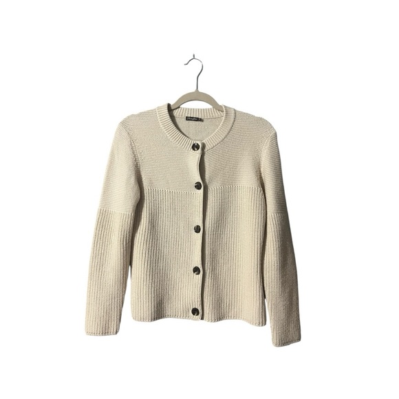 J. McLaughlin Merino Wool Ribbed Cardigan - Picture 2 of 8